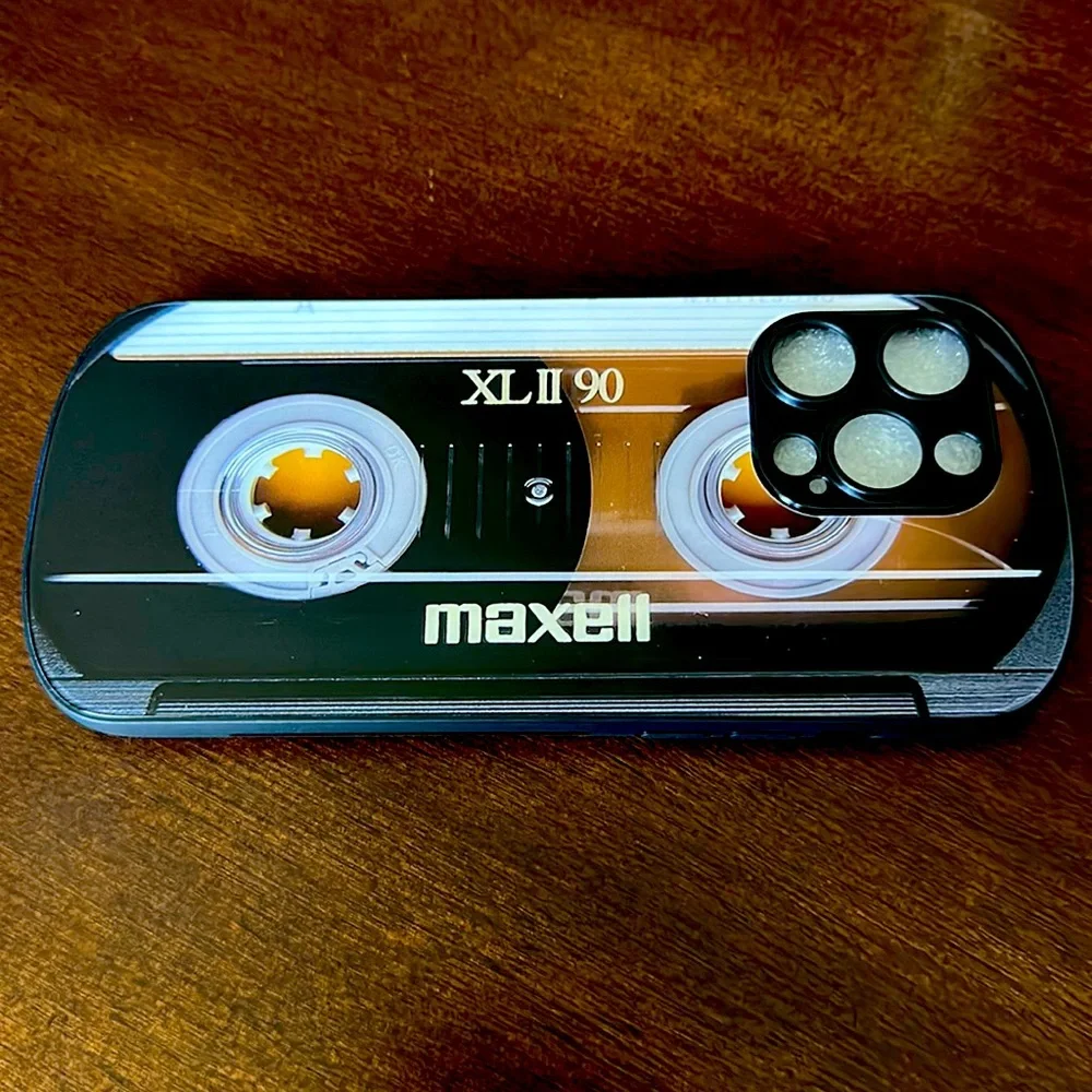 iPhone 14 Pro Max Phone cover. Brand New. Maxell Cassette